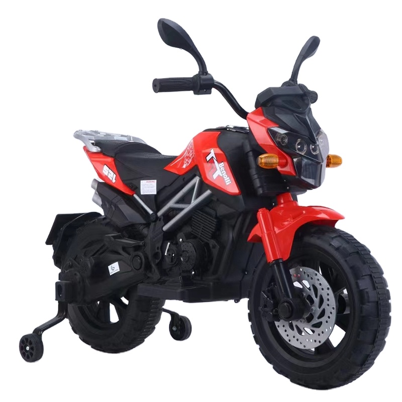 Children 's Electric Motor cycle two - wheel Charging anti - Fall motor cycle can SIT two People to y off - Road Vehicle