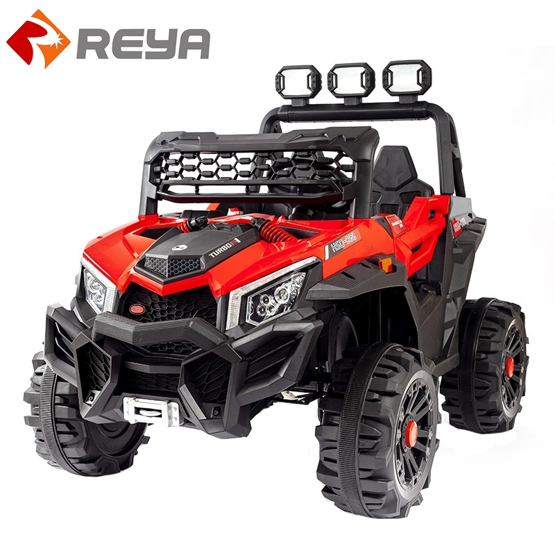 Bebês e crianças veículo elétrico de quatro rodas off road tração de quatro rodas pode sentar leads com dois carros de brinquedo de controle remoto