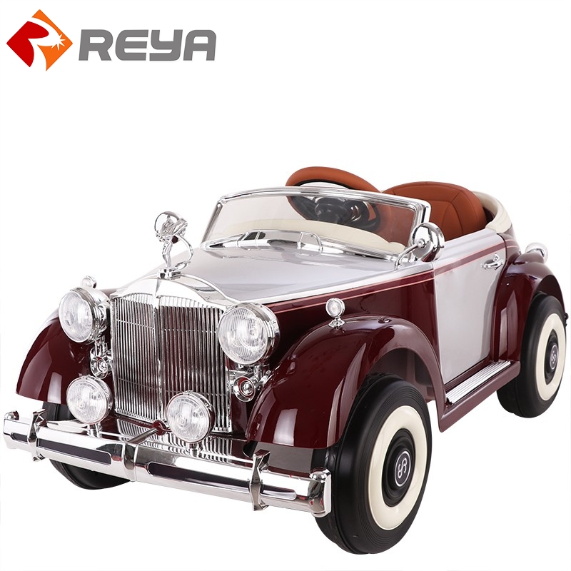 Four - Wheeled car Children Kids Electric High - end Classic ride on car Kids Electric remote control 12v Kids Electric car