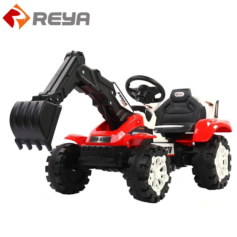 Hot sale Children Electric Excavator 4 - wheel Kids Toys Excavator