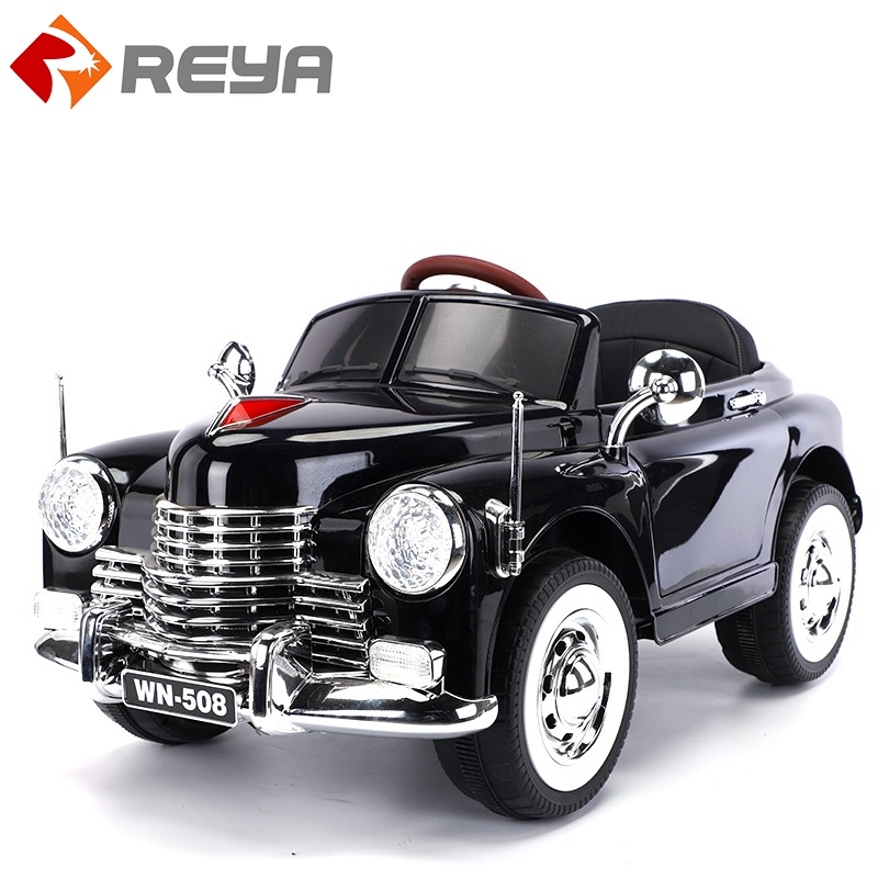 Электронная машина New Children 's Electric Car Baby Four - Wheel Remote Control Male and Female Baby Classic Car Charging Toy Car