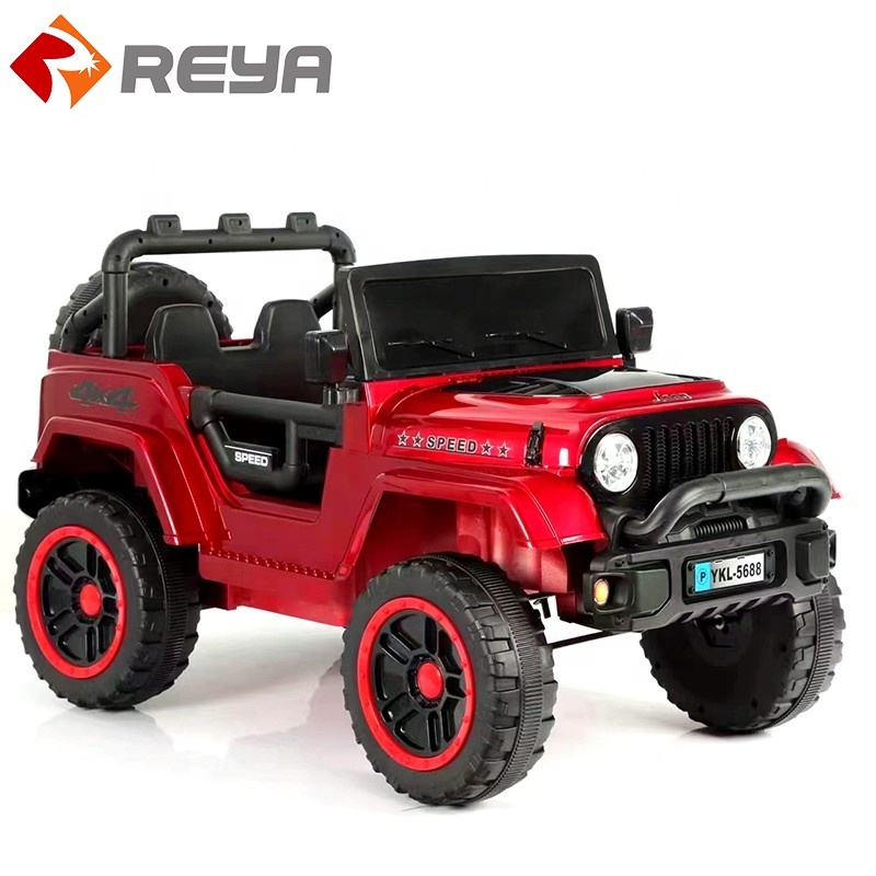 Hot Selling Children 's Electric Car Four - wheel Remote Control Baby Toy Car Can Sit in Adult Double Child Car