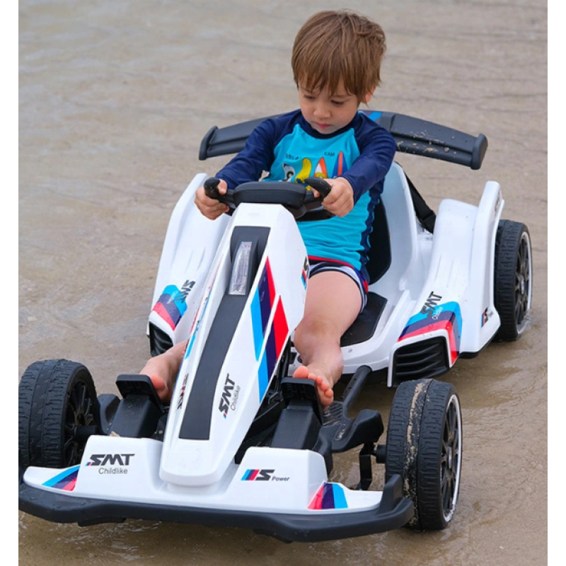 2023 Neueste Go Kart für Kinder Kinder Fahrt auf Auto 550 Dual Drive batteriebetriebene elektrische Go Kart Pedial Autos für Kinder