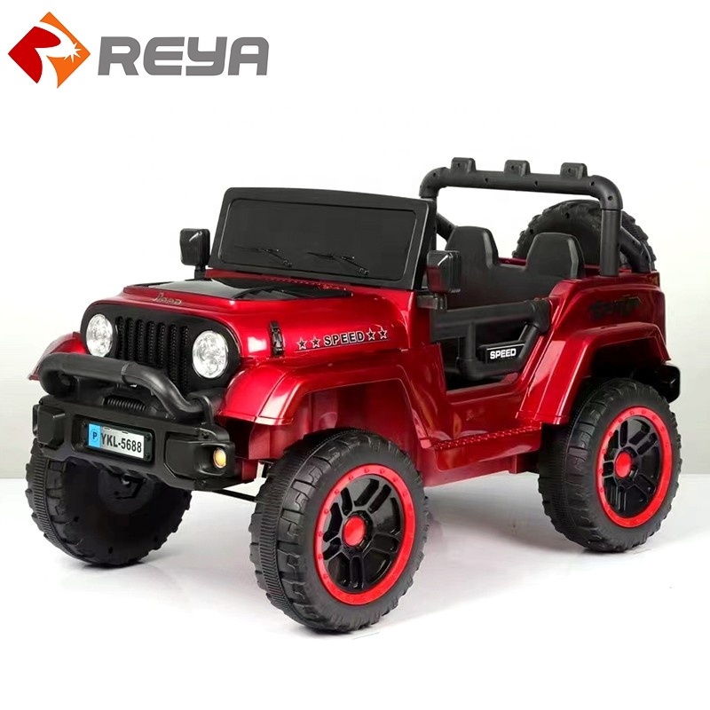 حار selling children ' electric car four-wheel remote control by toy car can sit in adult double child car