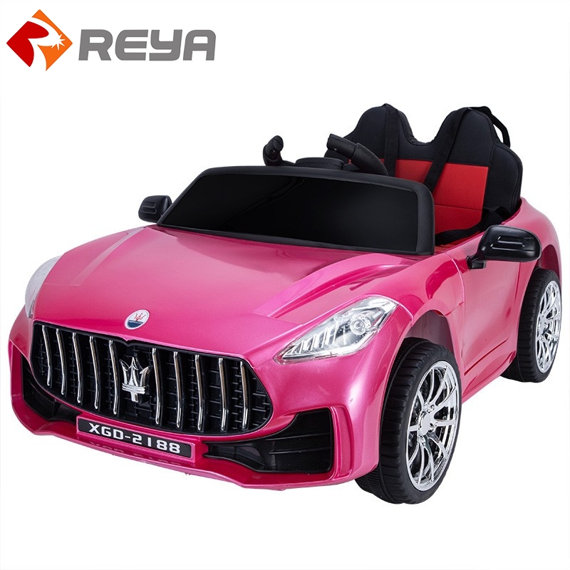 Hot Selling Children 's Electric Car Four - wheel Remote Control Baby Toy Car Can Sit in Adult Double Child Car