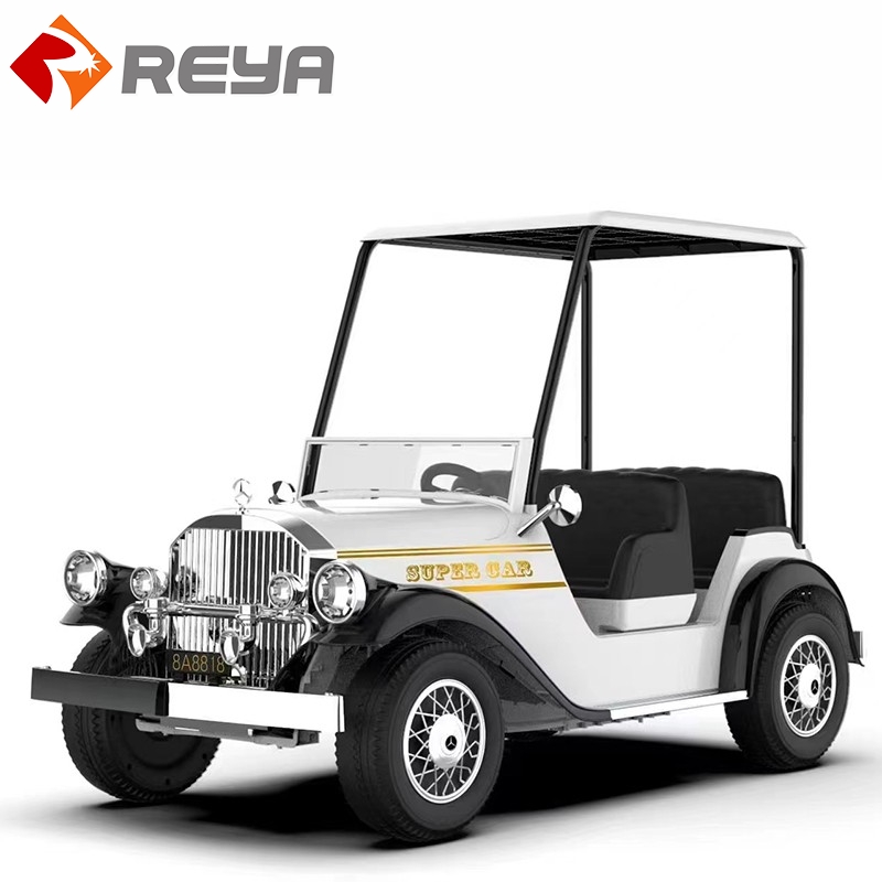 New high end retro sightseeing car large double drive children's electric four wheel children's electric car