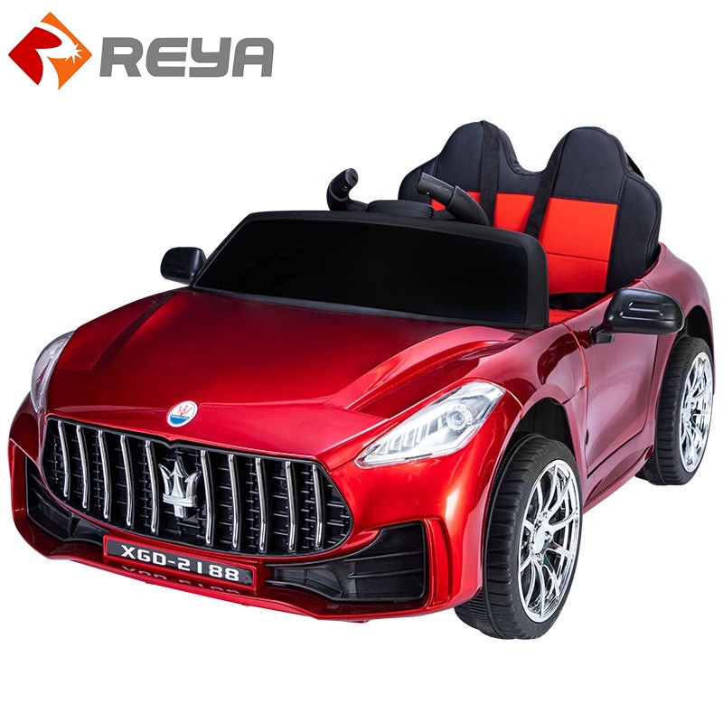 Hot Selling Children 's Electric Car Four - wheel Remote Control Baby Toy Car Can Sit in Adult Double Child Car