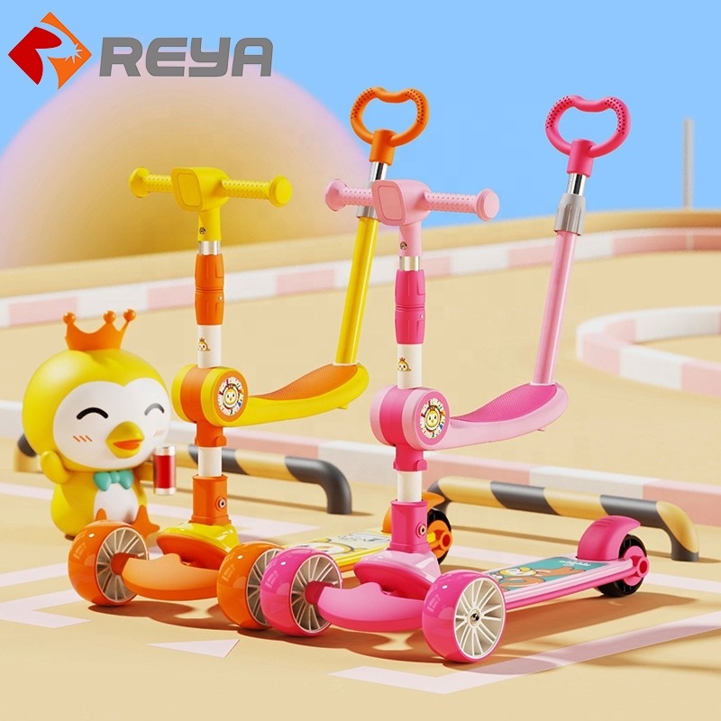 Wholesale Kids Toys Big Wheel со светодиодными Customizable Kids Tricycle Children Kids Scooter