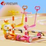 Wholesale Kids Toys Big Wheel with LED Customizable Kids Tricycle Children Kids Scooter