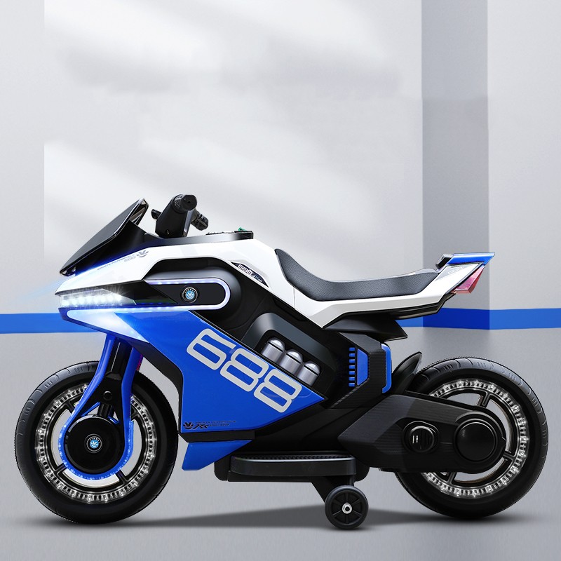 Wholesale new children's electric motorcycle 2-6 years old two wheeled boys and girls charging to battery car