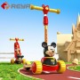 Mickey Kick scooter folding scooter children's car carton toy car luminous wheel