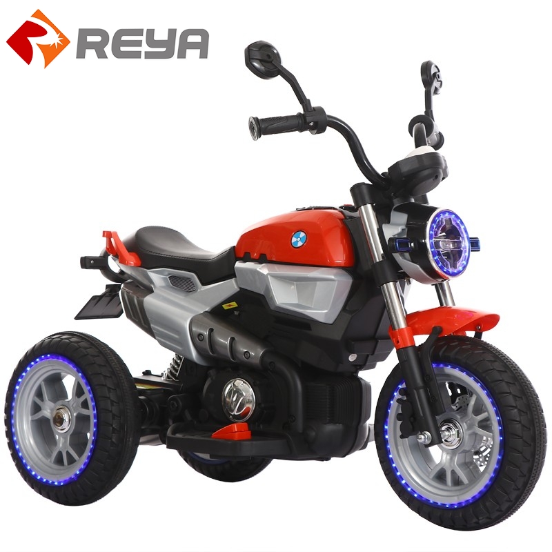 Con Cell Phone Standing Kids Electric three - wheeled motor cycle ride on Motor cycle toy car