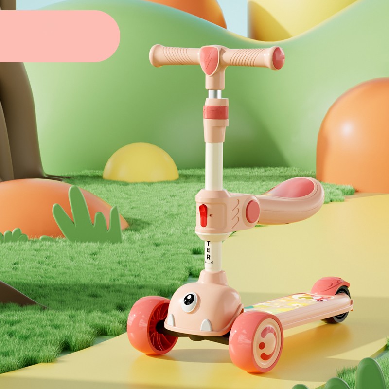 2023 هوت سيلينغ يمكن أن ستاند يمكن الجلوس 3 wheels cheap Trike Kick Kids Scooter