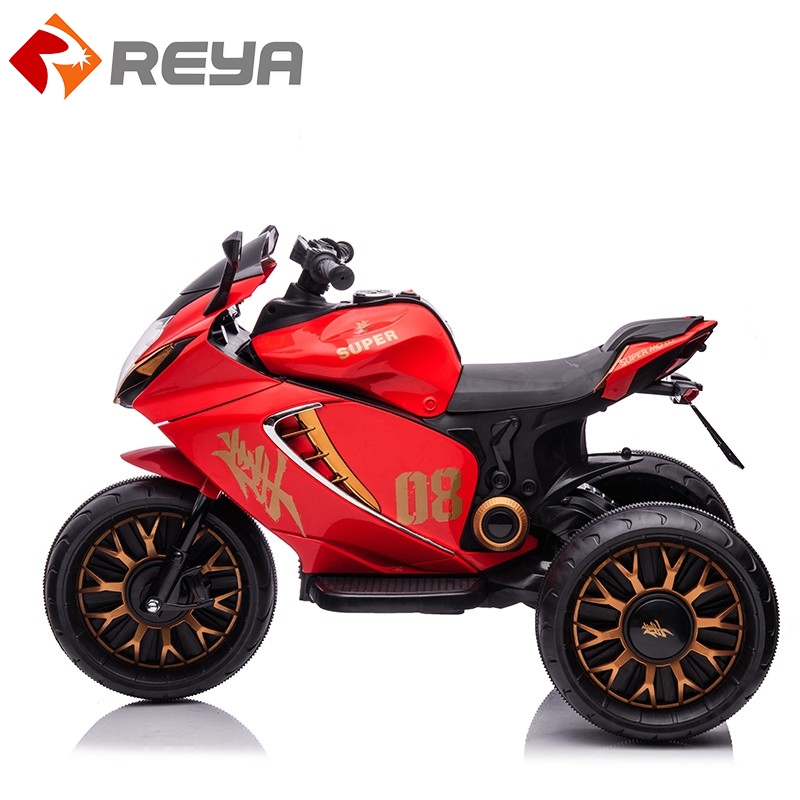 Children's electric motorcycle boy girl rechargeable tricycle baby can sit too car dual drive battery car