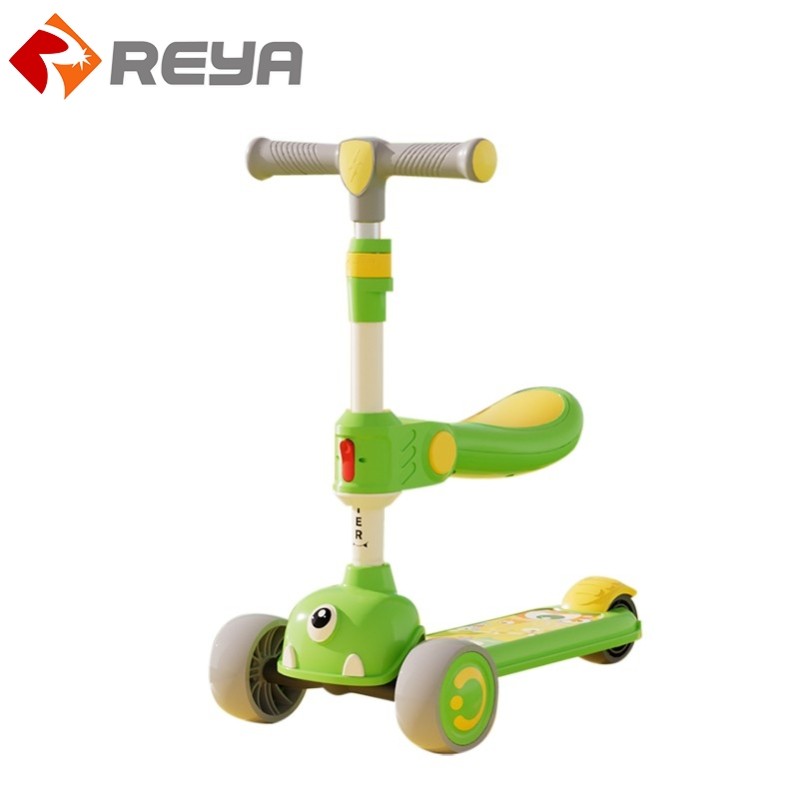 2023 هوت سيلينغ يمكن أن ستاند يمكن الجلوس 3 wheels cheap Trike Kick Kids Scooter