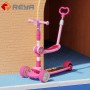 Wholesale Kids Toys Big Wheel with LED Customizable Kids Tricycle Children Kids Scooter