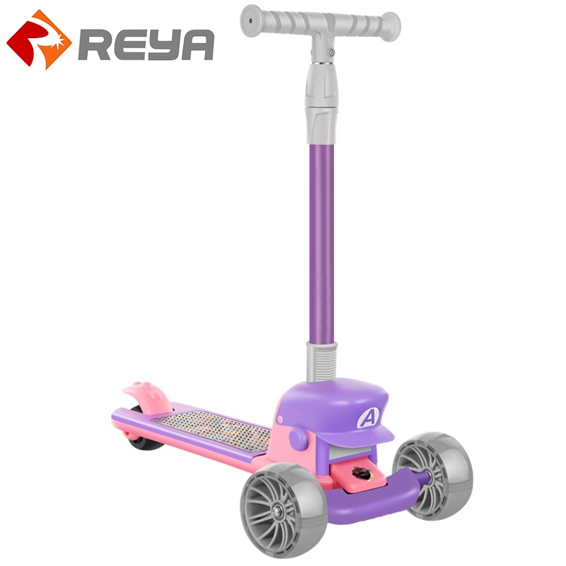 Factory Wholesale PP 3 roues pour enfants scooter foldable Kick scooters avec roues Flash 3 en 1 scooter d'enfant