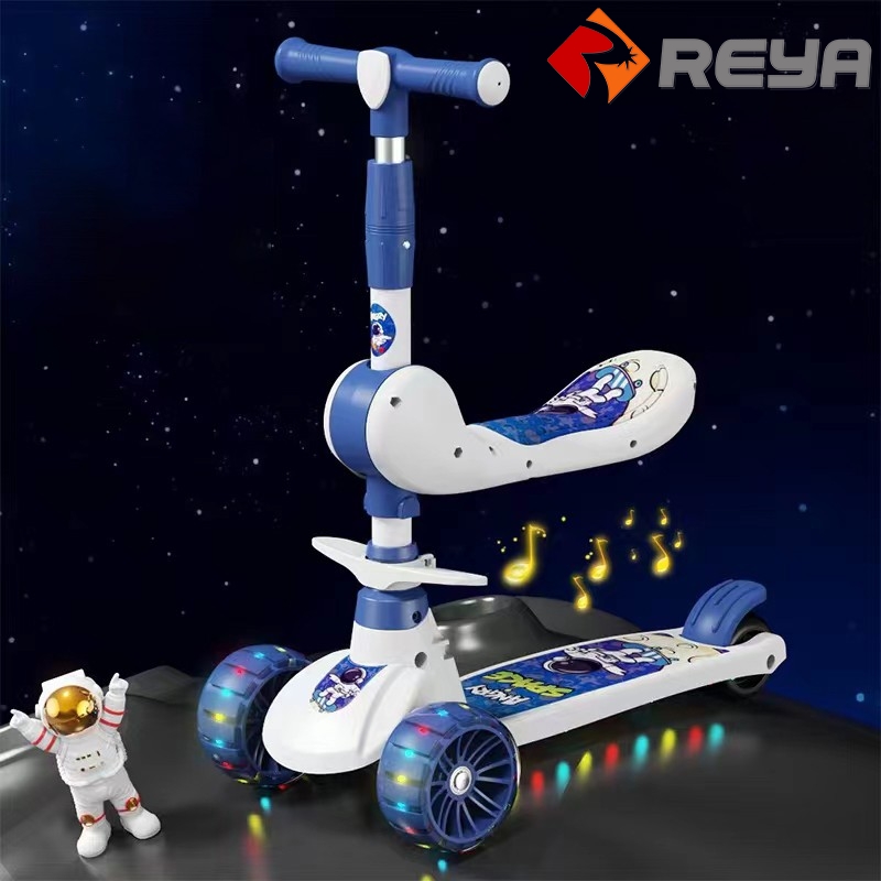 High Quality Best Sale Cheep Children Kids Child Baby Out Door 3 Three Wheels 2 in 1 Toys Kick Scooters For Girls And Boys Age 3