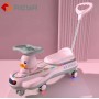 High Quality With Music Pu Silent Wheel Baby 1-3-6 Years Old Toy Scooter For Children Swing Car