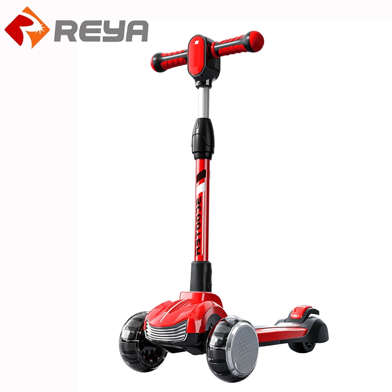 Hot Sle 3 in 1 Flashing PU Wheel Kids Scooter OEM Baby Toys Kick with Push Bar Kids 3 Wheel Baby Kick Scooter