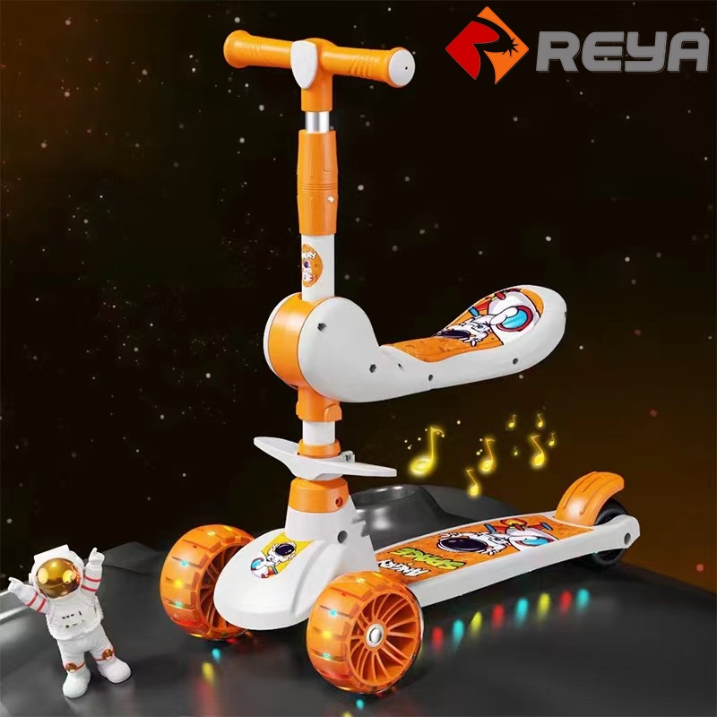 High Quality Best Sale Cheep Children Kids Child Baby Out Door 3 Three Wheels 2 in 1 Toys Kick Scooters For Girls And Boys Age 3