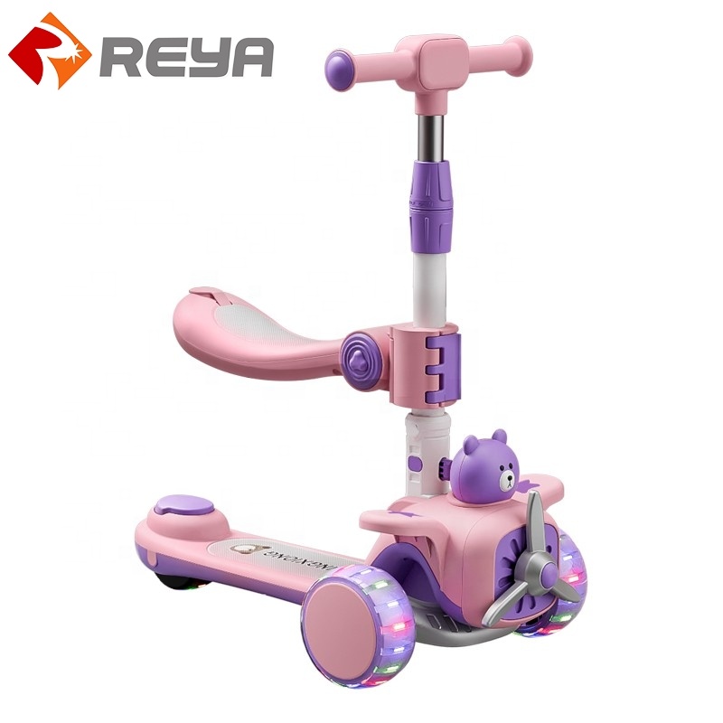 High Quality Multi functional Kids Kick Scooter 3 In 1 Pedial Scooter For Baby 2-7 Years Old