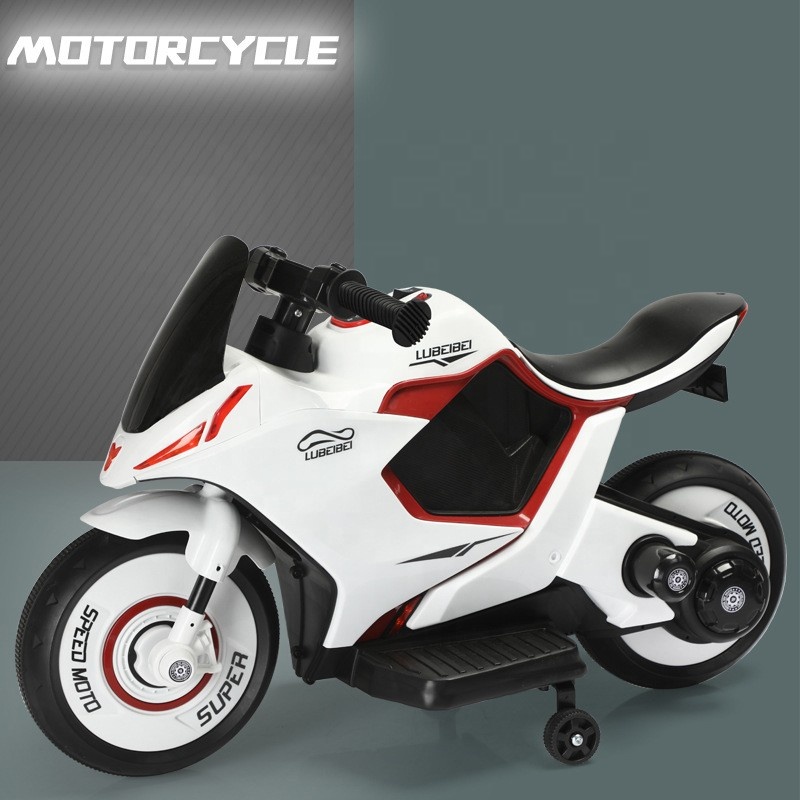 Children Electric Motorcycle 2 Wheel Toy Car 2 Seat Kids Electric Car Black Red Music White Motorbike