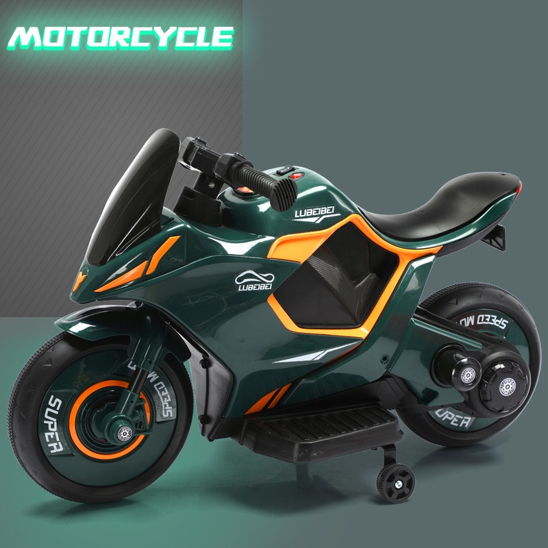 Children Electric Motorcycle 2 Wheel Toy Car 2 Seat Kids Electric Car Black Red Music White Motorbike