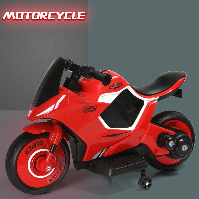 Children Electric Motor cycle 2 Wheel toy car 2 seate Kids Electric car Black music White motor bike