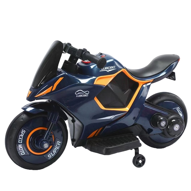 Children Electric Motorcycle 2 Wheel Toy Car 2 Seat Kids Electric Car Black Red Music White Motorbike