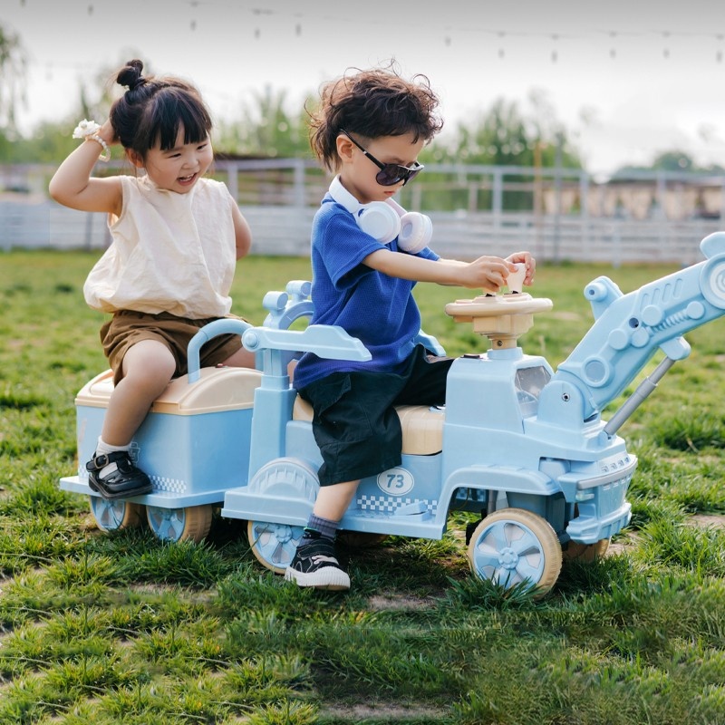 New Electric Train can sit People's Electric excavator enfants garçons et filles TOY CAR voiture électrique