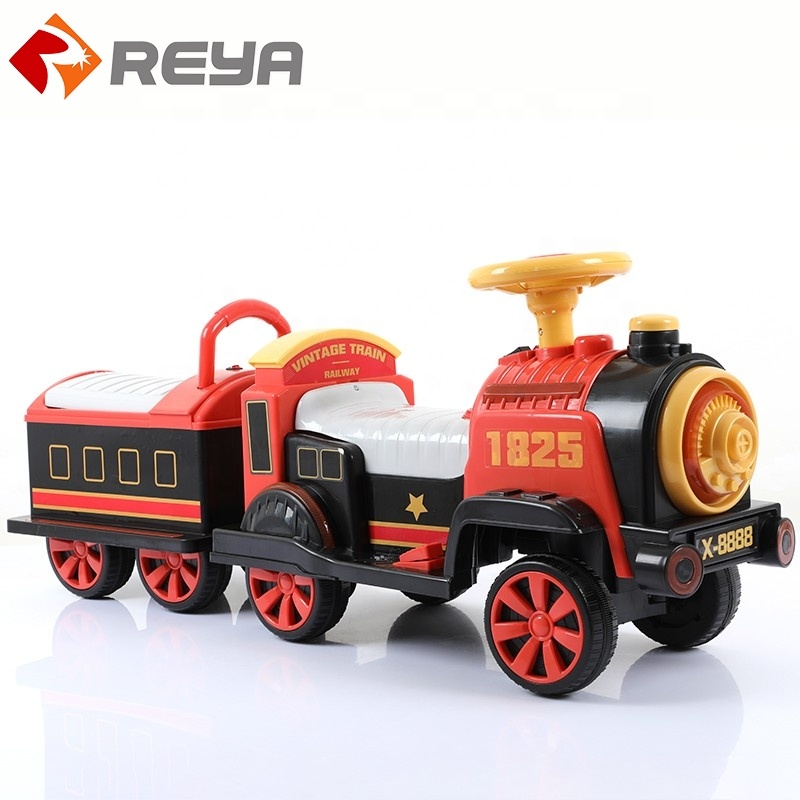 Wholesale Children 's Electric retro Small Train can SIT and ride Charging Boys and Girls to y car baby by four - Wheeled car