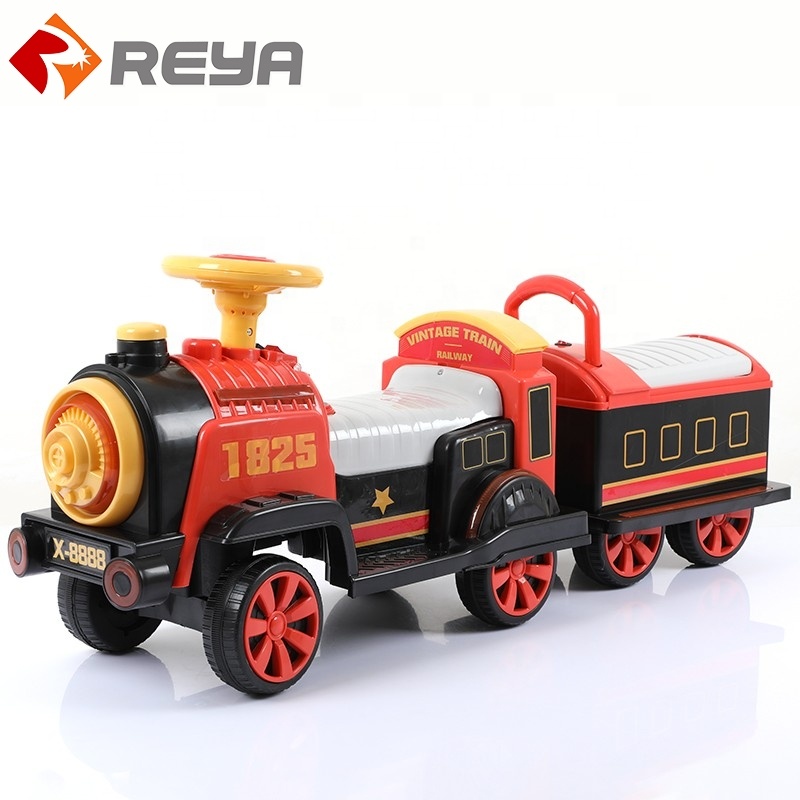 Wholesale Children 's Electric retro Small Train can SIT and ride Charging Boys and Girls to y car baby by four - Wheeled car