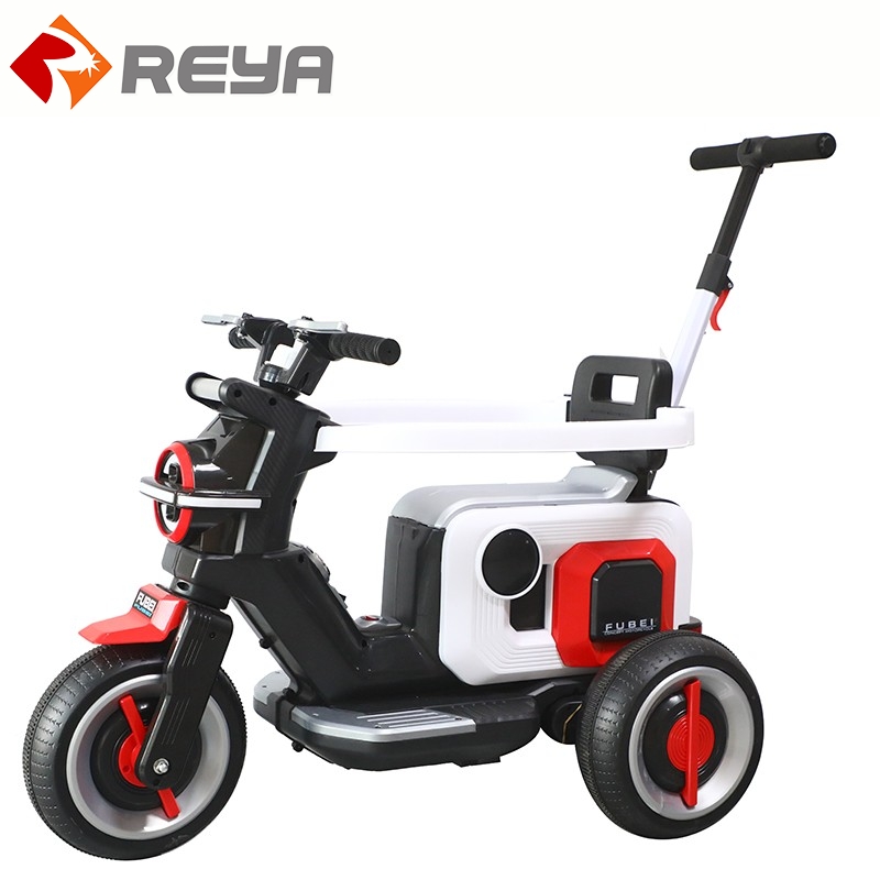 Manufacturers direct sales of children's electric motorcycle tricycle baby toy car battery charging can sit human stroller