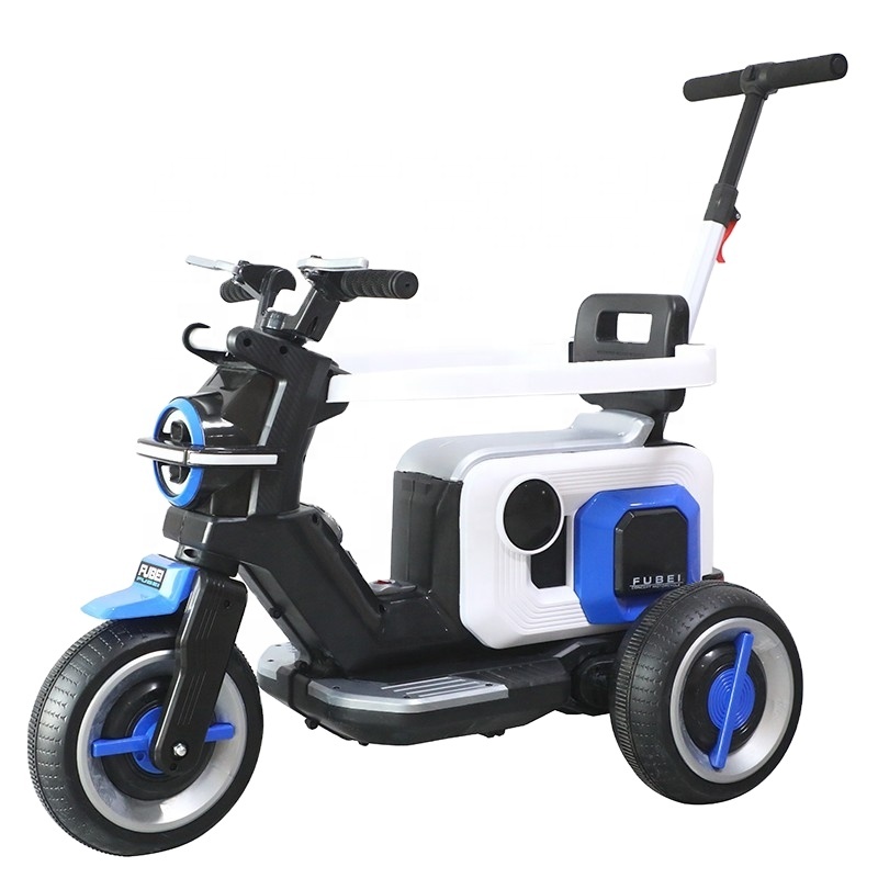 Manufacturers direct sales of children's electric motorcycle tricycle baby toy car battery charging can sit human stroller