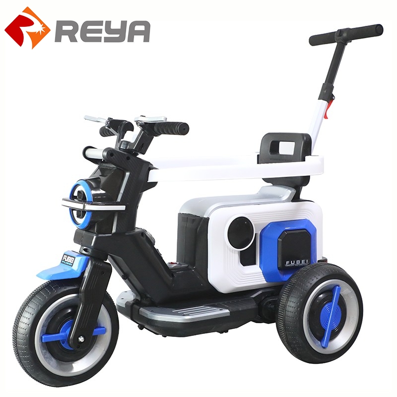 Manufacturers direct sales of children's electric motorcycle tricycle baby toy car battery charging can sit human stroller