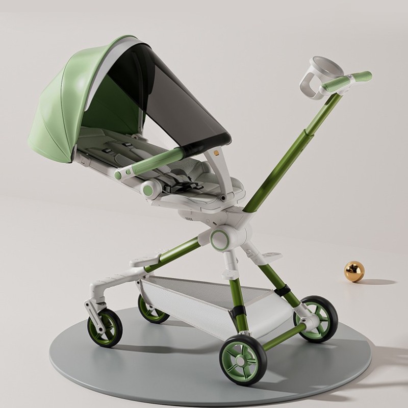 2023 Хорошие качественные мальчики - строители One - handed One - step Fold Stands When Folded Baby Strollers