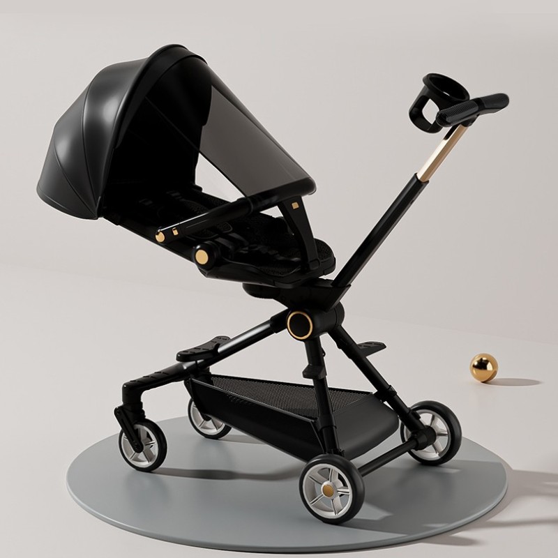 2023 bonne qualité Baby strollers one handed One Step fold stands when Folded Baby strollers