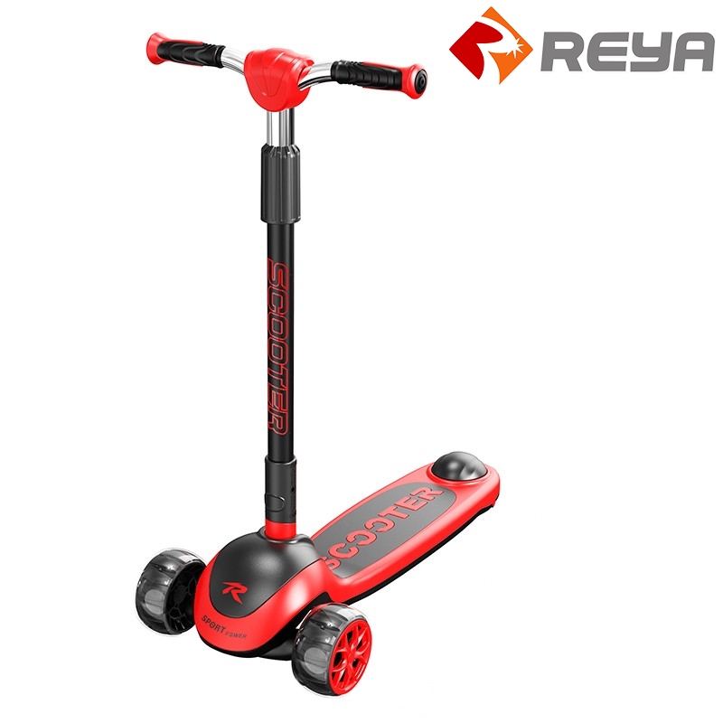 2023 High Quality Model Three Wheel With Led Light Right On Car Folding Baby Scooter For Kids