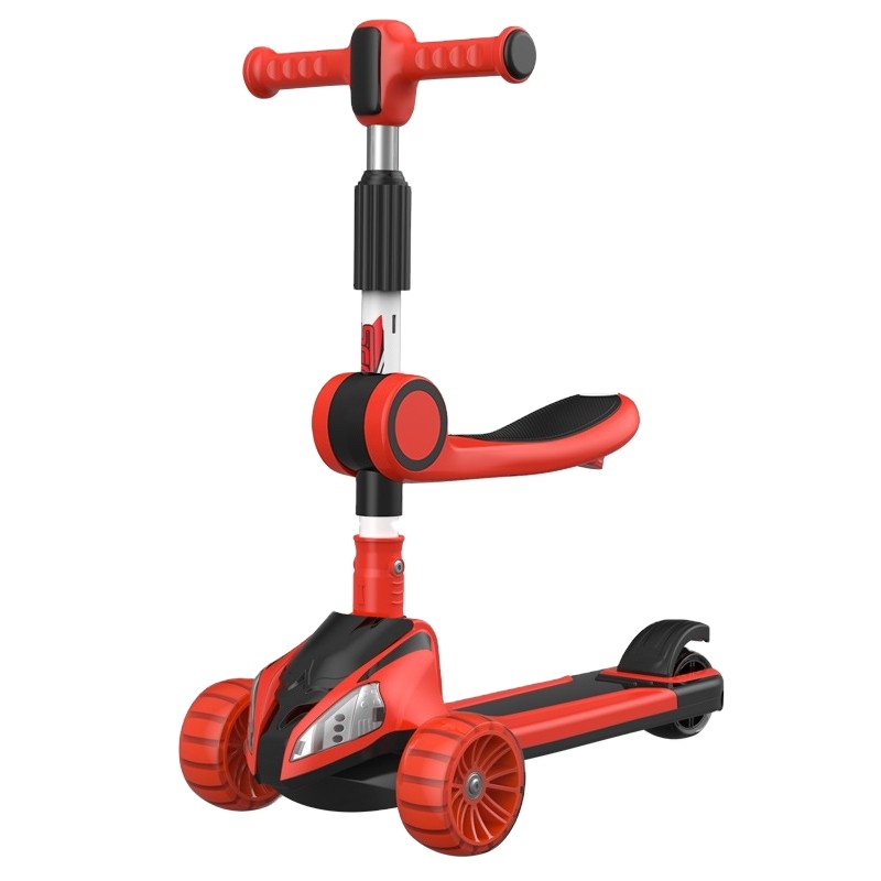 Haute qualité scooter enfants pu LED Wheel Kick Toy scooter bébé Adjustable enfants foot scooter