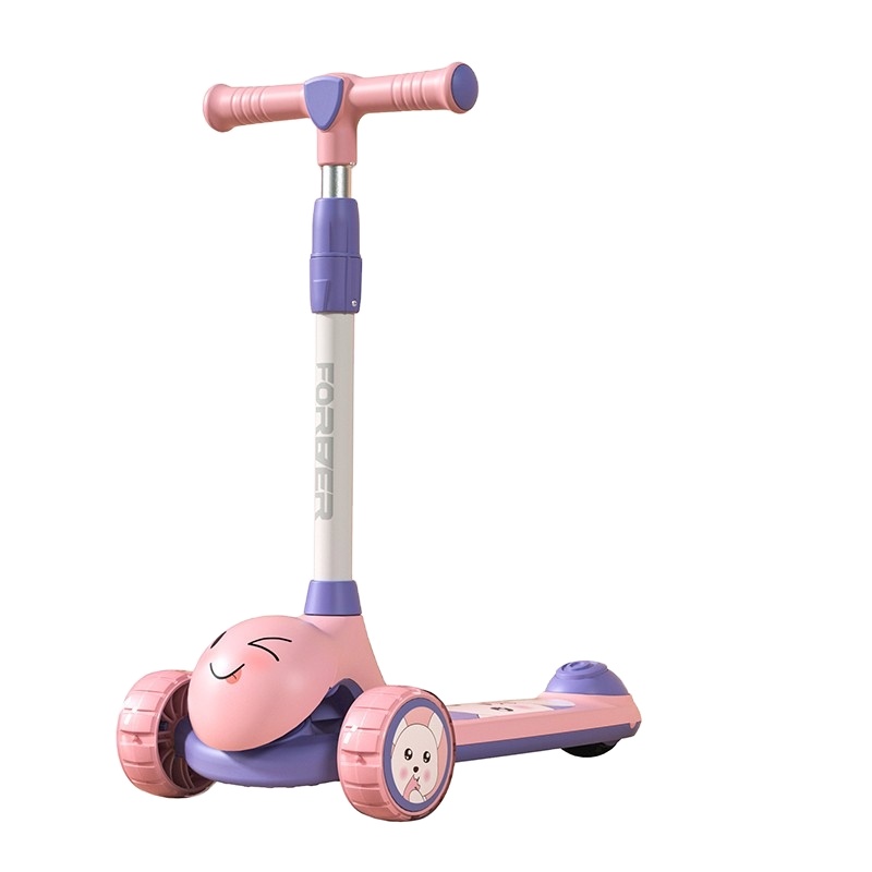 Высококвалифицированные школьницы Baby Foot Play Toy Ride on Toys Balance Kick Flash 3 Wheels Children 's Scooter for Kids with Seat