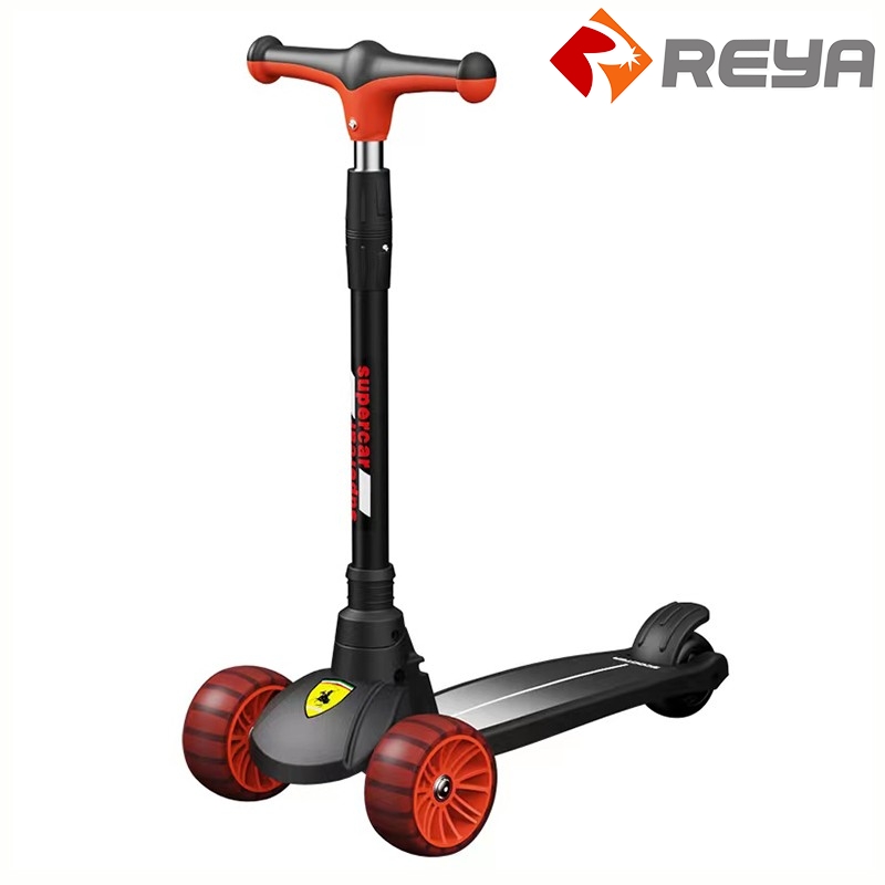 2023 عالية الجودة Scooter Toys Pu 3 wheels swing Ride on Kick Toy Kids ' Scooters with Foot Pedal