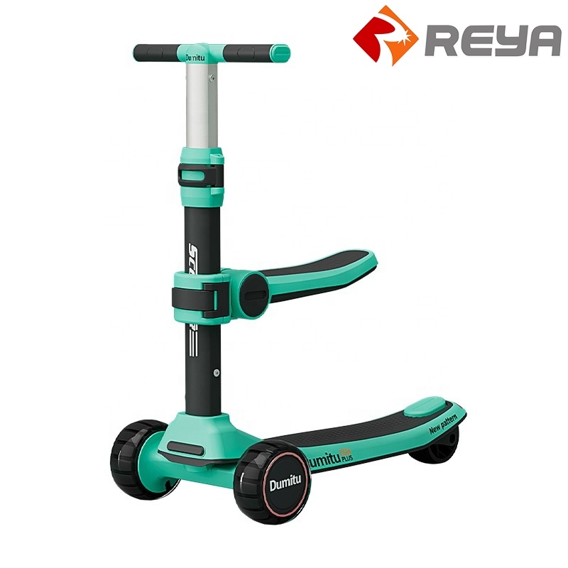 High Quality 3 Wheel Foot Kick Scooter Baby Toy Swing Ride On Kids Scooters With Seat For Kids Children Boy And Girls