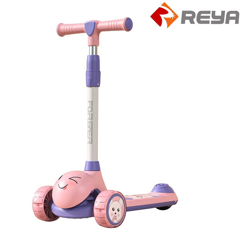 Высококвалифицированные школьницы Baby Foot Play Toy Ride on Toys Balance Kick Flash 3 Wheels Children 's Scooter for Kids with Seat