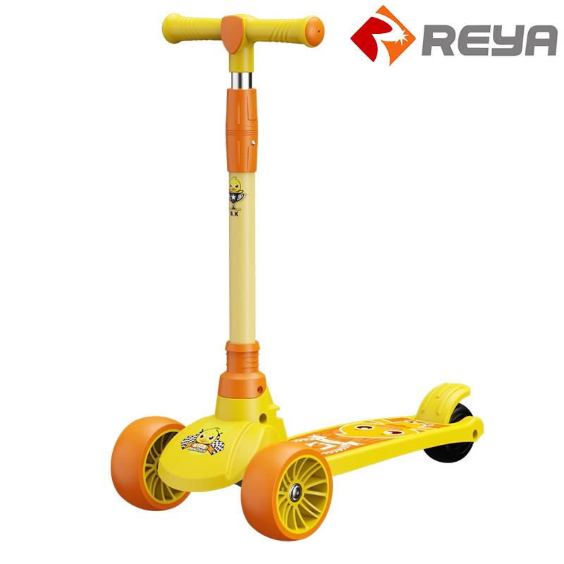 2023 عالية الجودة Scooter Toys Pu 3 wheels swing Ride on Kick Toy Kids ' Scooters with Foot Pedal