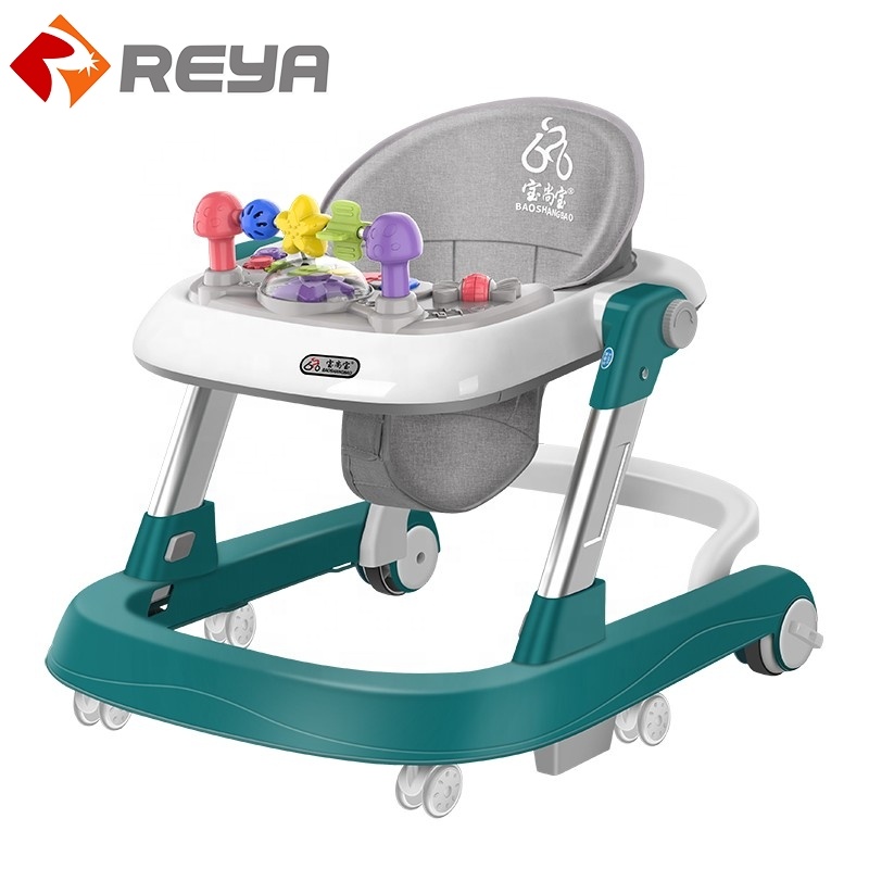 2023 Good Quality Adjustable Height Baby Carriage Plastic Toddler Walker For Baby