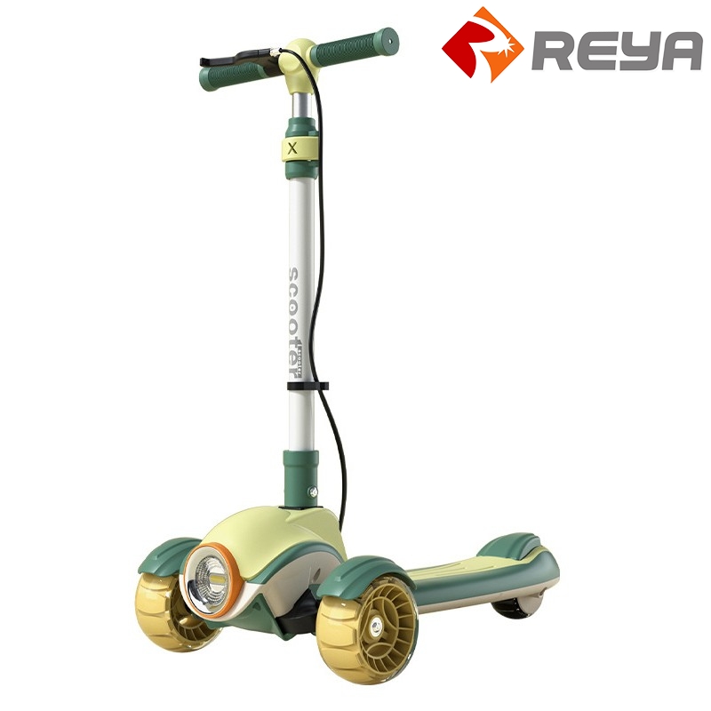 2023 High Quality Scooter Kids Pu Led Wheel Kick Toy Scooter Baby Adjustable Children Foot Scooter Or 2-8 Year Kids