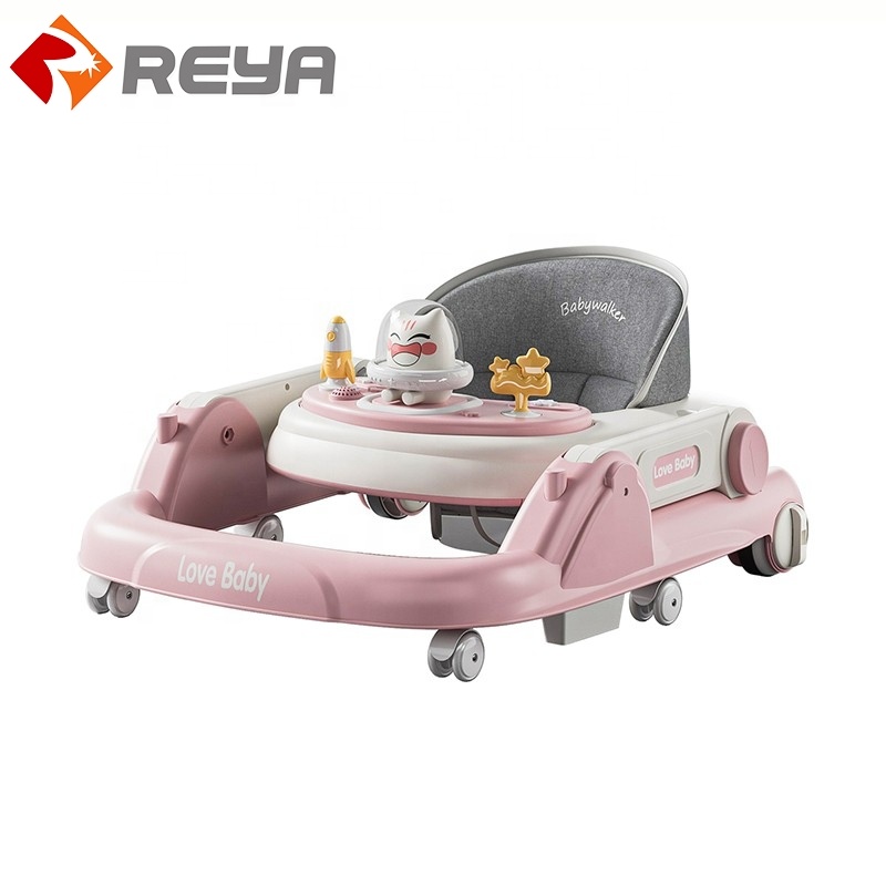 High Quality Plastic Music Cartoon Baby Walker Simple Baby Walkers 2023 Model Baby Walker Tricycle