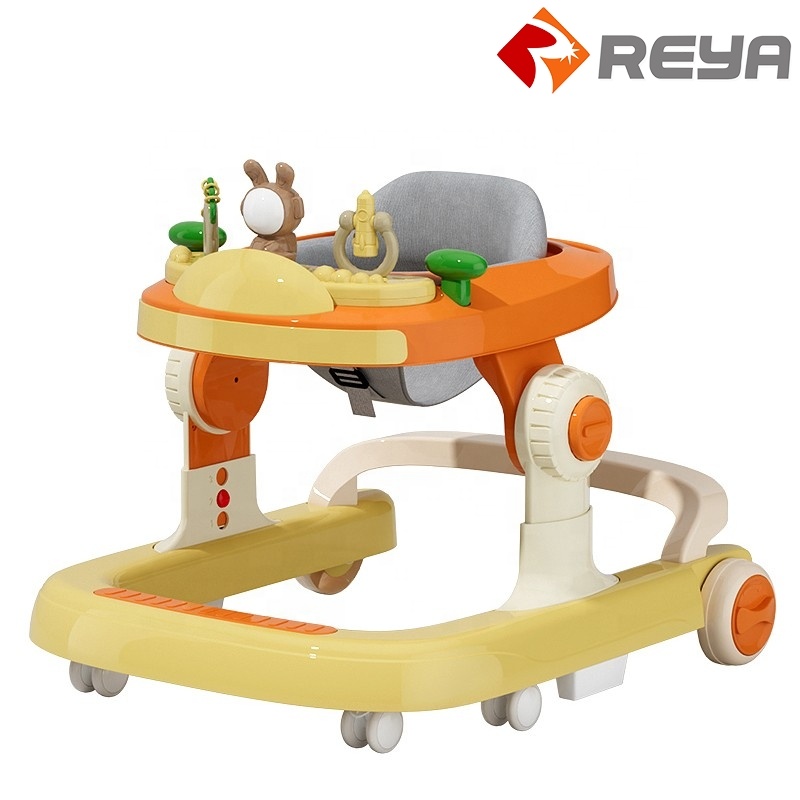 2023 Best Price Folding Baby Walker Sit to stand Learning Walker Kids Multifunctional Baby Push Walker