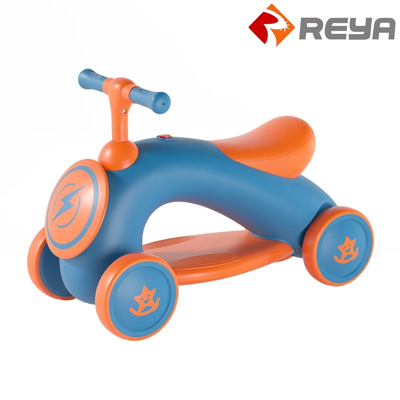 wholesale abs foldable folding kids kick pedal scooter for kids 3 wheel with rubber wheels light